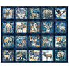 Mountain Splendor Lodge Animals Picture Patches Panel 31581 Dark Navy N - QT Fabrics - Nature Animals Forest - Quilting Cotton Fabric