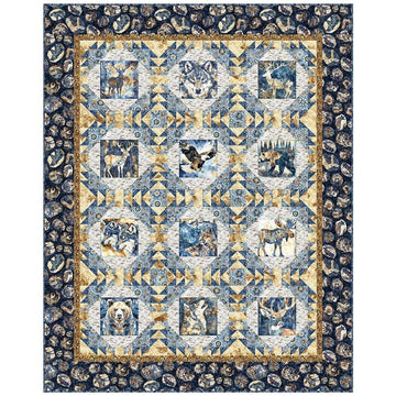 Mountain Splendor Wild Places Quilt PATTERN - Dan Morris PATTRN 7094A - QT Fabrics - Instructions Only - Animals Forest Nature