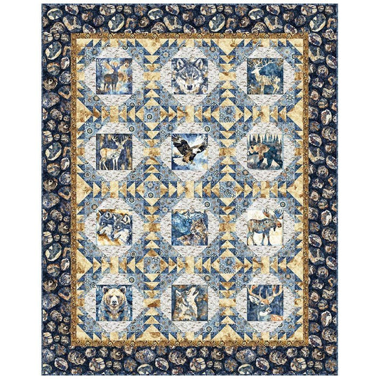 Mountain Splendor Wild Places Quilt PATTERN - Dan Morris PATTRN 7094A - QT Fabrics - Instructions Only - Animals Forest Nature