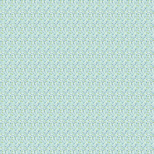 3-Yard Cut - SALE Easter Garden Confetti Dots WIDEBACK 31630 Light Aqua Q - QT Fabrics - 108" - Quilting Cotton Fabric