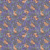 Image of Easter Garden Bunnies Purple quilting cotton fabric by Julie Lynch for Riley Blake Designs. Features bunnies on a purple background. Cute Little Fabric Shop.