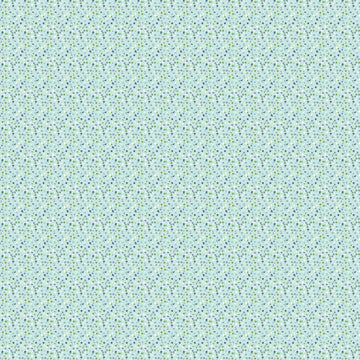 Image of Easter Garden Confetti Dots Light Aqua quilting cotton fabric by Julie Lynch for Riley Blake Designs. Features dots on a blue background. Cute Little Fabric Shop.