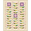 SALE Floral Fondant Quilt Kit KIT14130 - Linn Warme - Moda Fabrics - Pattern Fabric - Floral Flowers Spring Stems - Quilting Cotton Fabric