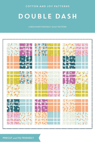 SALE Double Dash PATTERN - Fran Gulick Riley Blake Designs - INSTRUCTIONS Only - Precut Friendly Multiple Sizes Square Beginner