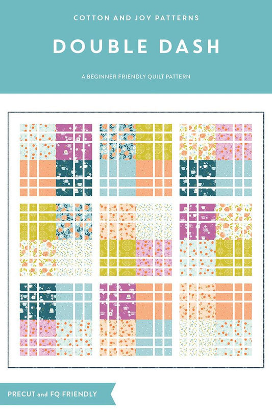 SALE Double Dash PATTERN - Fran Gulick Riley Blake Designs - INSTRUCTIONS Only - Precut Friendly Multiple Sizes Square Beginner