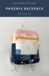 SALE Phoenix Backpack Project PATTERN P173 - Fran Gulick Design - Riley Blake Design - INSTRUCTIONS Only - Divided Pockets Zippered Pocket