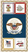 Independence Panel Patriotic Fabric - P17338 - Riley Blake Quilting Cotton Fabric