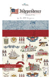 Independence 10" Stacker Bundle Patriotic Fabric - 10-17330-42 - 42-piece Precut - Riley Blake Quilting Cotton Fabric