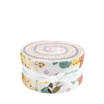 Renew 2.5" Rolie Polie Floral Fabric - RP-17280-40 - 40-Pieces Precut - Riley Blake Quilting Cotton Fabric