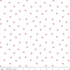 Image of Front Porch Pillow Scatter Red quilting cotton fabric by Jill Finley for Riley Blake Designs. Features small geometric designs on a white background. Cute Little Fabric Shop.