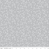 Image of Front Porch Stems Gray quilting cotton fabric by Jill Finley for Riley Blake Designs. Features flowers on a gray background. Cute Little Fabric Shop.