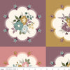 Image of Renew Doilies Cheater Print Multi quilting cotton fabric by Sandy Gervais for Riley Blake Designs. Features flowers on a multicolored background. Cute Little Fabric Shop.