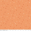 Image of Homage Hexi Marmalade quilting cotton fabric by Fran Gulick for Riley Blake Designs. Features hexagons on an orange background. Cute Little Fabric Shop.