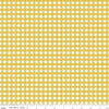 Image of Serendipity 2 Plaid Golden quilting cotton fabric by Minki Kim for Riley Blake Designs. Features plaid on a yellow background. Cute Little Fabric Shop.