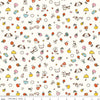 Image of Serendipity 2 Toss Cream quilting cotton fabric by Minki Kim for Riley Blake Designs. Features summer items on a cream background. Cute Little Fabric Shop.