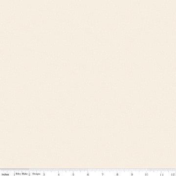Image of Elegant Essentials Scatter Dot Cream quilting cotton fabric by Jennifer Bosworth for Riley Blake Designs. Features dots on a cream background. Cute Little Fabric Shop.