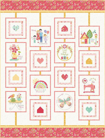 SALE Count Your Blessings Quilt PATTERN P266 - Cherry Blossoms Quilting - Riley Blake Designs - INSTRUCTIONS Only - Embroidery Hoops