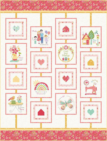 SALE Count Your Blessings Quilt PATTERN P266 - Cherry Blossoms Quilting - Riley Blake Designs - INSTRUCTIONS Only - Embroidery Hoops