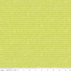 Image of Awakening Garden's Promise Pear quilting cotton fabric by Cherry Guidry for Riley Blake Designs. Features text on a green background. Cute Little Fabric Shop.