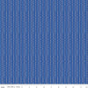 Image of Awakening Scallops Blue quilting cotton fabric by Cherry Guidry for Riley Blake Designs. Features stripes on a blue background. Cute Little Fabric Shop.
