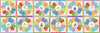 Awakening Cheater Print Multi Rainbow Garden Fabric C17108 - Riley Blake Quilting Cotton Fabric