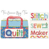 SALE Emmie Bag 2 Bag PATTERN P266 - Cherry Blossoms Quilting - Riley Blake Designs - INSTRUCTIONS Only - Dust Cover Embroidery