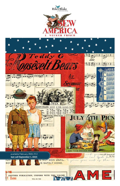 DEAL Sew America Betsy Ross Main Panel Patriotic Fabric - PD17340 - Riley Blake Quilting Cotton Fabric