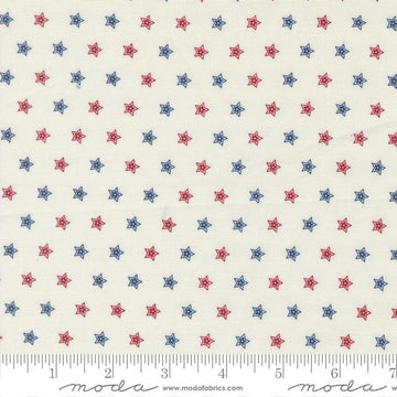 2yd 26" End of Bolt - American Gatherings III WIDEBACK 108036-11 Cloud - Moda Fabrics - 108" Stars Patriotic - Quilting Cotton Fabric