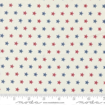 2yd 26" End of Bolt - SALE American Gatherings III WIDEBACK 108036-11 Cloud - Moda Fabrics - 108" Stars Patriotic - Quilting Cotton Fabric