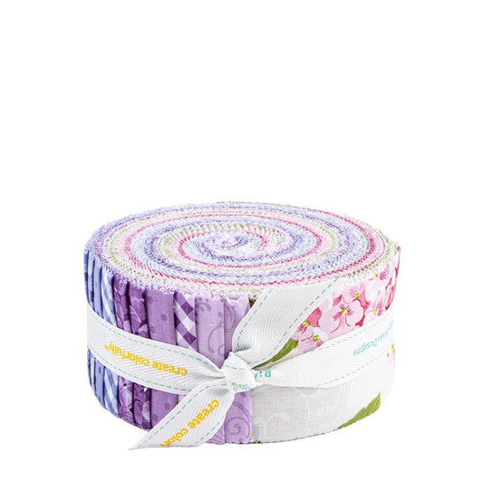 Hydrangeas in the Garden 2.5" Rolie Polie RP-16830-40 - Riley Blake - 40-piece Precut - Quilting Cotton
