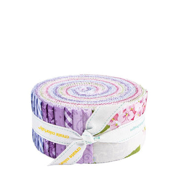 SALE Hydrangeas in the Garden 2.5" Rolie Polie RP-16830-40 - Riley Blake - 40-piece Precut - Quilting Cotton
