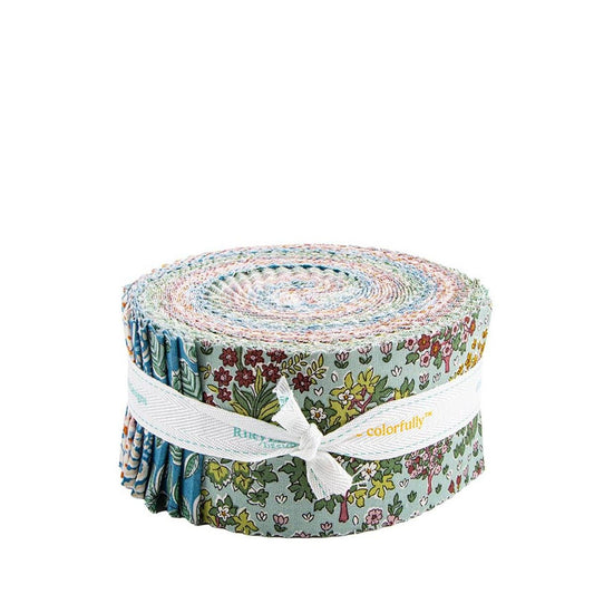 Autumn Woodland 2.5-Inch Rolie Polie Jelly Roll RP-LAUTUMN-40 - Riley Blake - Liberty Fabrics 40-Piece Precut - Quilting Cotton Fabric