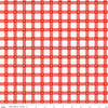Image of Firecracker Plaid Red Hen quilting cotton fabric by My Mind's Eye for Riley Blake Designs. Features plaid on a red background. Cute Little Fabric Shop.