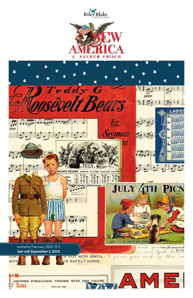 DEAL Sew America 10" Stacker 10-17340-42 - Riley Blake - Patriotic - 42-Piece Precut - Quilting Cotton Fabric