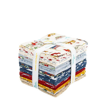 SALE Independence Fat Quarter Bundle Patriotic Fabric - FQ-17330-24 - 24-Pieces Precut - Riley Blake Quilting Cotton Fabric