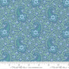 Image of Cannon Beach Paisley Lake quilting cotton fabric by Crystal Manning for Moda Fabrics. Features paisley on a blue background. Cute Little Fabric Shop.