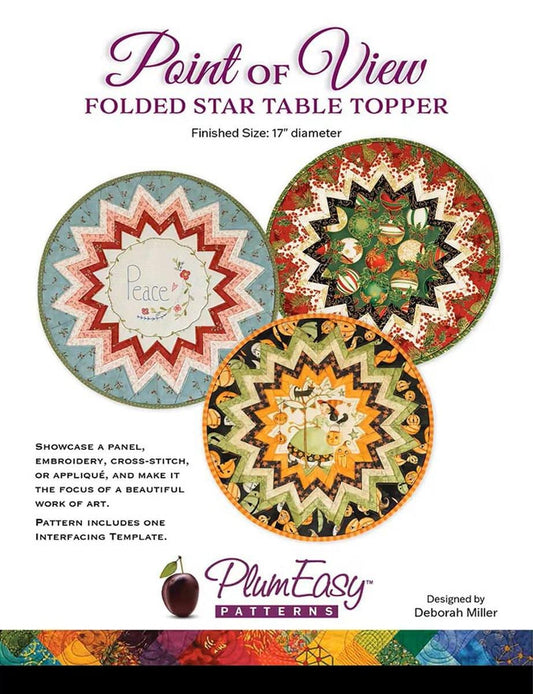 Point of View Folded Star Table Topper PATTERN - Riley Blake - INSTRUCTIONS Only