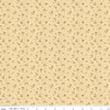Image of Renew Rosebuds Yellow quilting cotton fabric by Sandy Gervais for Riley Blake Designs. Features flowers on a yellow background. Cute Little Fabric Shop.