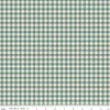 Image of Renew Plaid Aqua quilting cotton fabric by Sandy Gervais for Riley Blake Designs. Features plaid on a blue background. Cute Little Fabric Shop.