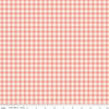 Image of Renew Plaid Coral quilting cotton fabric by Sandy Gervais for Riley Blake Designs. Features plaid on a pink background. Cute Little Fabric Shop.