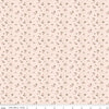 Image of Renew Rosebuds Pink quilting cotton fabric by Sandy Gervais for Riley Blake Designs. Features flowers on a pink background. Cute Little Fabric Shop.