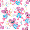Fat Quarter End of Bolt - Sesame Street Abby Cadabby White Abby Fabric - 27547 - QT Fabrics Quilting Cotton Fabric