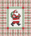 SALE Holly Jolly Panel Santa Christmas Quilt Kit KIT31180B - Moda Pattern & Quilting Cotton Fabric