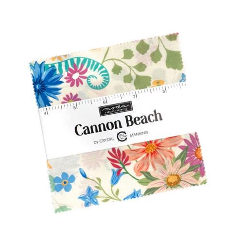 SALE Cannon Beach Charm Pack Floral Fabric - 42-pieces Precut - Moda Fabrics Quilting Cotton Fabric