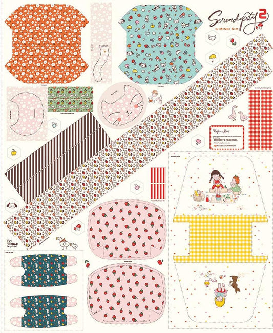 Serendipity 2 Pouch Panel Stuffed Cat Pattern - P17308 - Riley Blake Quilting Cotton Fabric