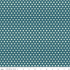 Image of Serendipity 2 Dots Raindrop quilting cotton fabric by Minki Kim for Riley Blake Designs. Features polka dots on a blue background. Cute Little Fabric Shop.