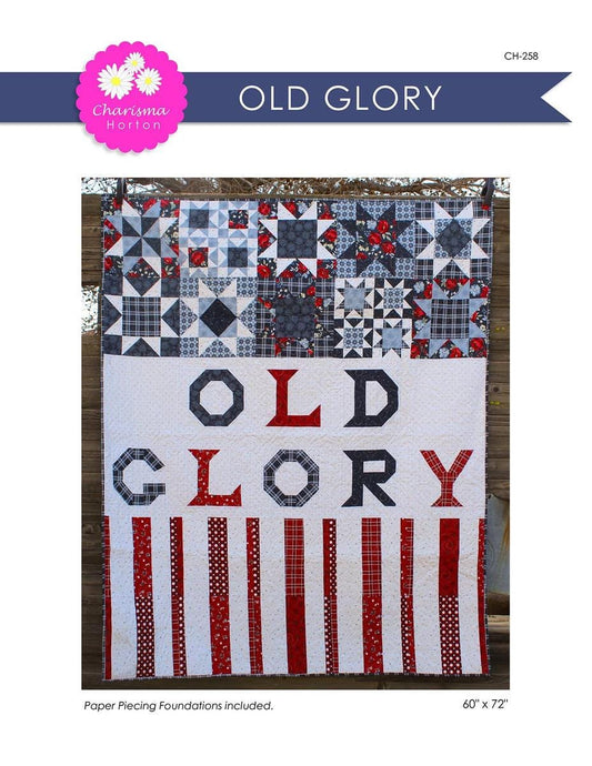 SALE Old Glory Quilt PATTERN Patriotic Pattern - Riley Blake - INSTRUCTIONS Only