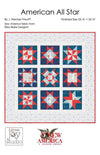 American All Star Quilt PATTERN Patriotic Pattern - Riley Blake - INSTRUCTIONS Only
