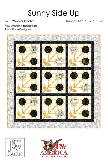 SALE Sunny Side Up Quilt PATTERN Floral Pattern - Riley Blake - INSTRUCTIONS Only