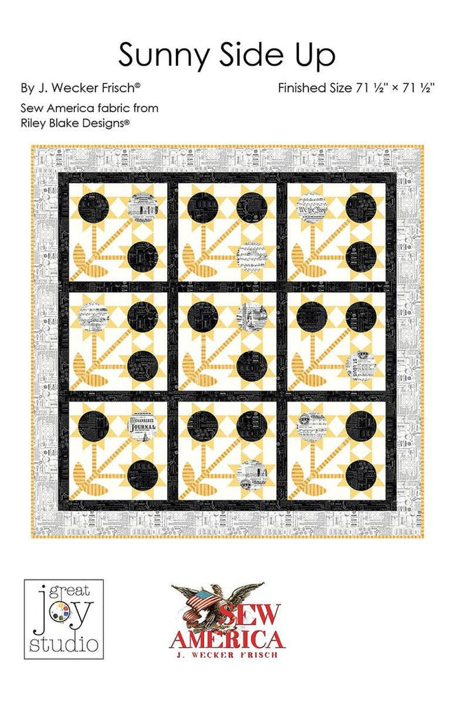 DEAL Sunny Side Up Quilt PATTERN Floral Pattern - Riley Blake - INSTRUCTIONS Only